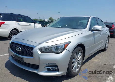 2015 Infiniti Q50 Premium from USA, damaged, VIN JN1BV7AR3FM400235